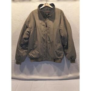 Vintage White Sierra Bomber Jacket Mens XXL Beige Fleece Lined 80s 90s Hiking